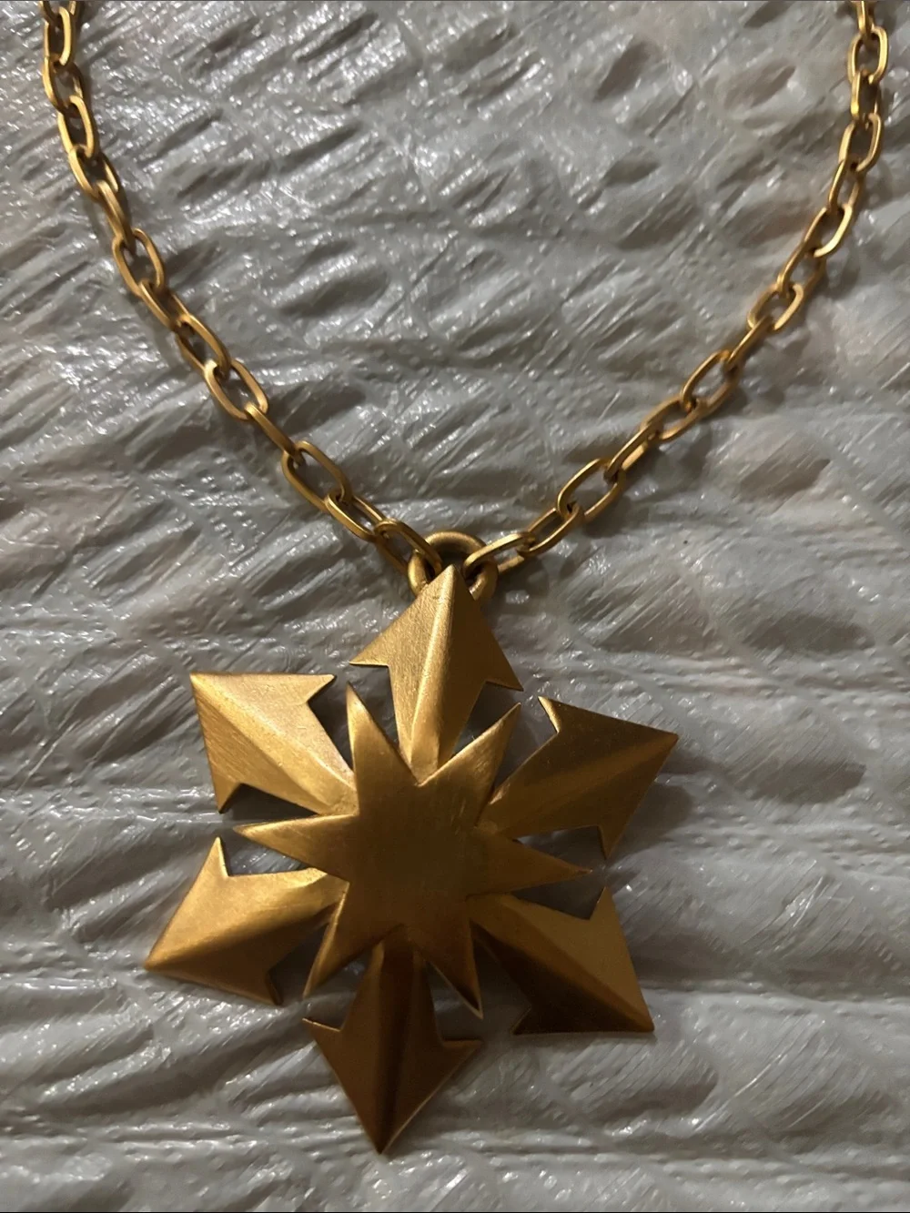 Gold Starburst Statement Necklace - Women Jewelry